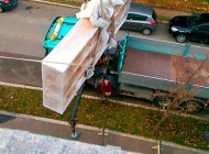 PIPAL-Transporte: Unser Kran im Einsatz - 3 • Bruck an der Leitha, Niederösterreich