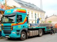 Tieflader LKW Tiefladesattel Schwerlast Transport Bruck an der Leitha Niederösterreich