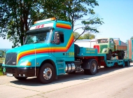 Tieflader LKW Tiefladesattel Schwerlast Transport Bruck an der Leitha Niederösterreich